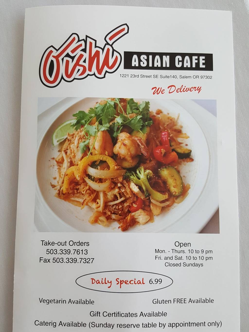 Oishi Asian Cafe | restaurant | 1221 23rd St SE #140, Salem, OR 97302, USA | 5033397613 OR +1 503-339-7613