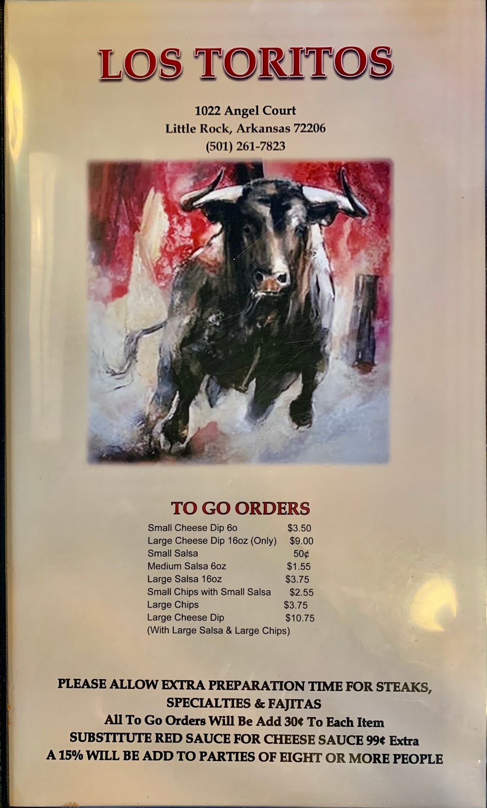Los Toritos Mexican Restaurant | restaurant | 1022 Angel Ct, Little Rock, AR 72206, USA | 5012617823 OR +1 501-261-7823