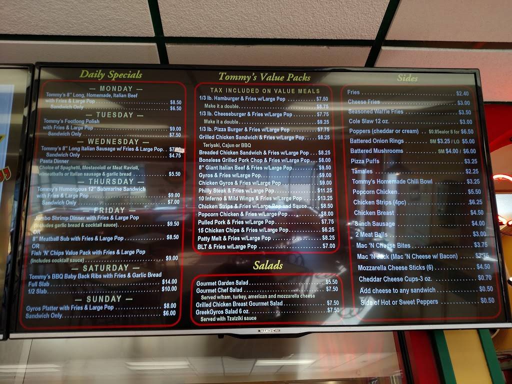 Tommys Red Hots | restaurant | 4116 W Elm St, McHenry, IL 60050, USA | 8153858817 OR +1 815-385-8817