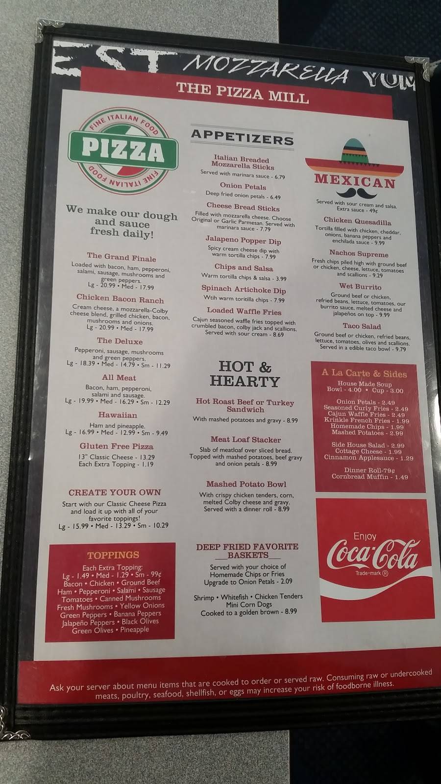 The Pizza Mill | restaurant | 8485 Holton Rd a, Holton, MI 49425, USA | 2318219991 OR +1 231-821-9991