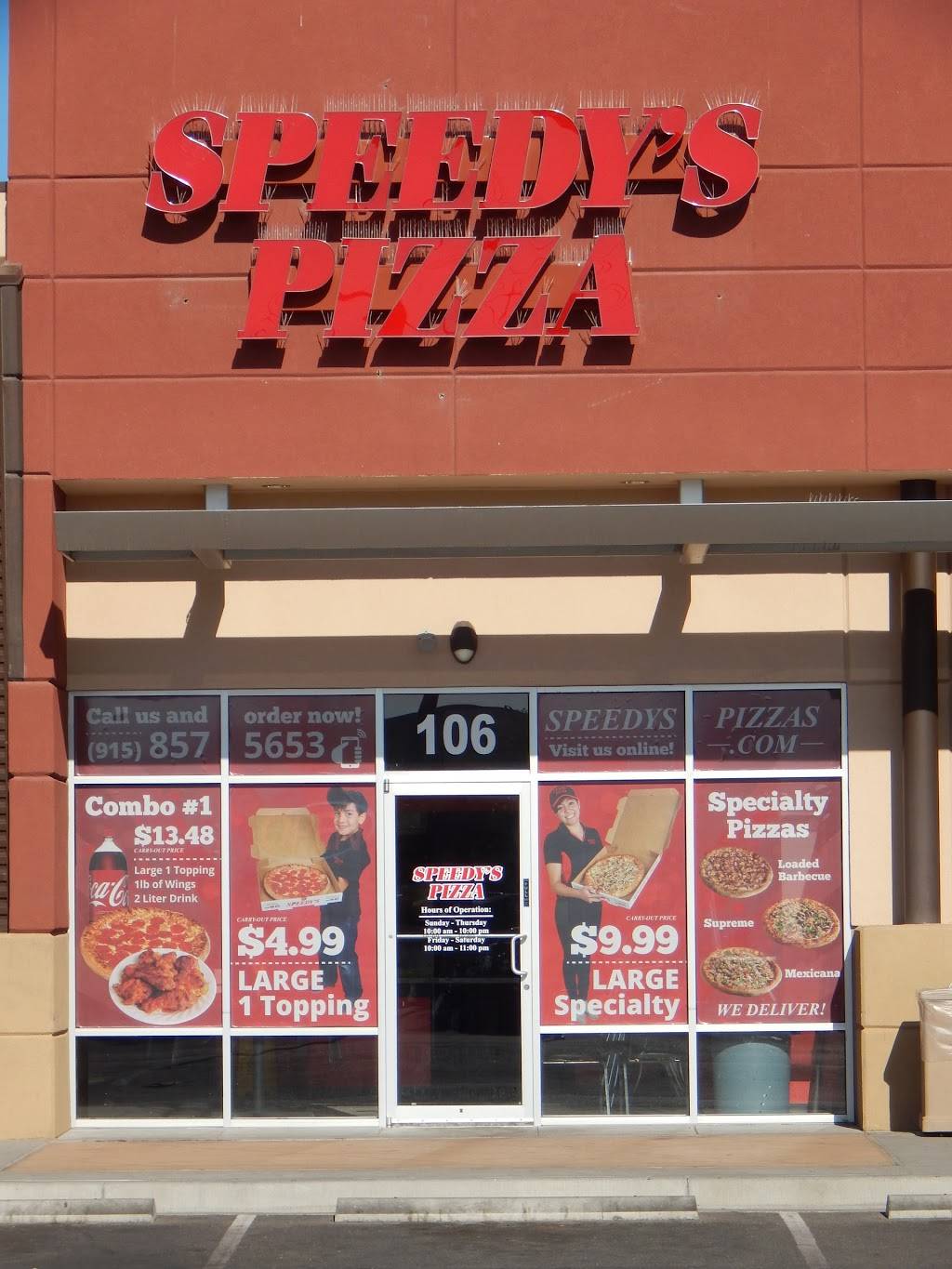 Speedys Pizza | meal delivery | 12379 Edgemere Blvd, El Paso, TX 79938, USA | 9158575653 OR +1 915-857-5653