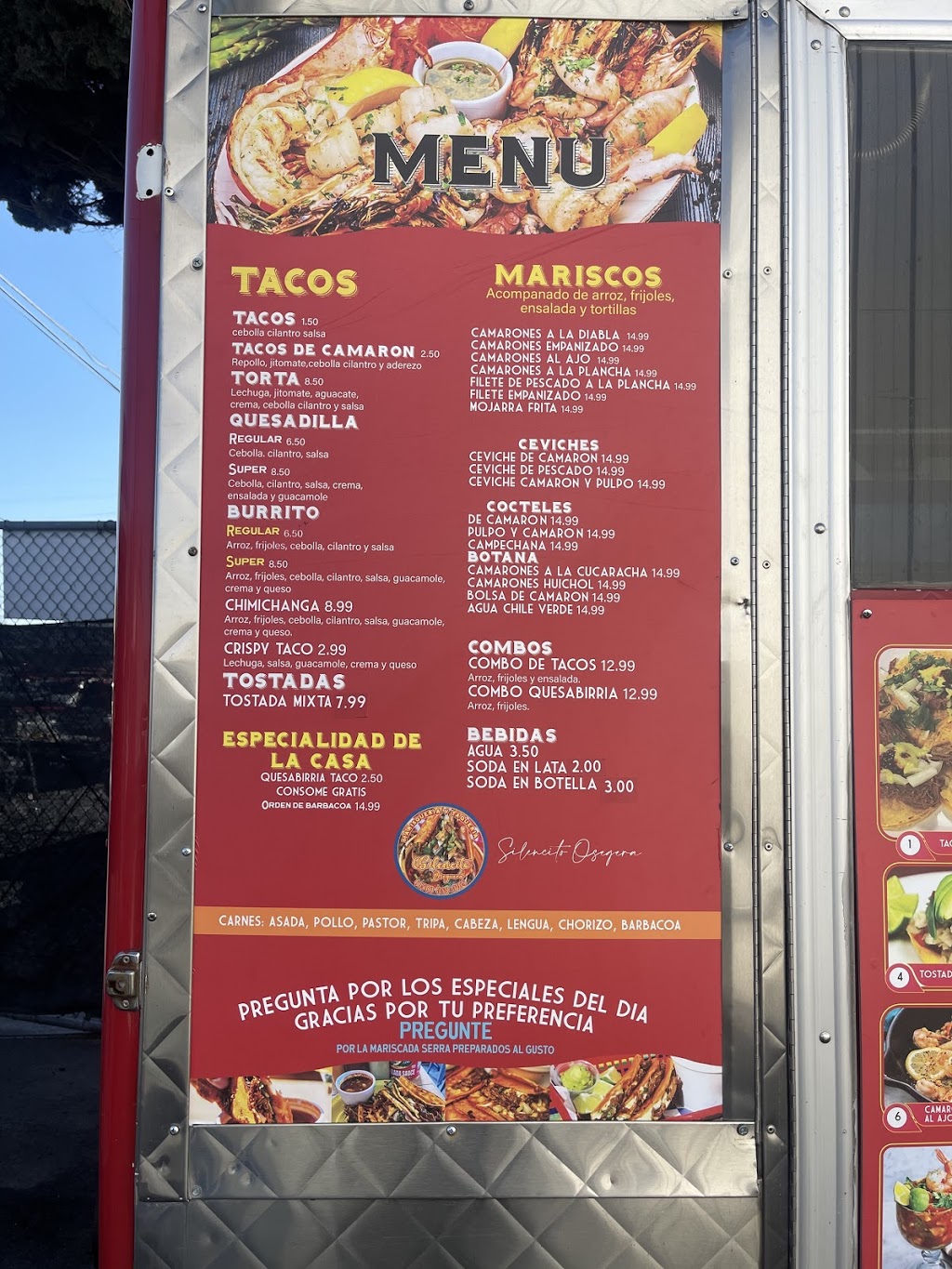 TACOS Y MARISCOS SILENCITO OSEGUERA | restaurant | 305 Woodside Rd, Redwood City, CA 94061, USA | 6503893168 OR +1 650-389-3168