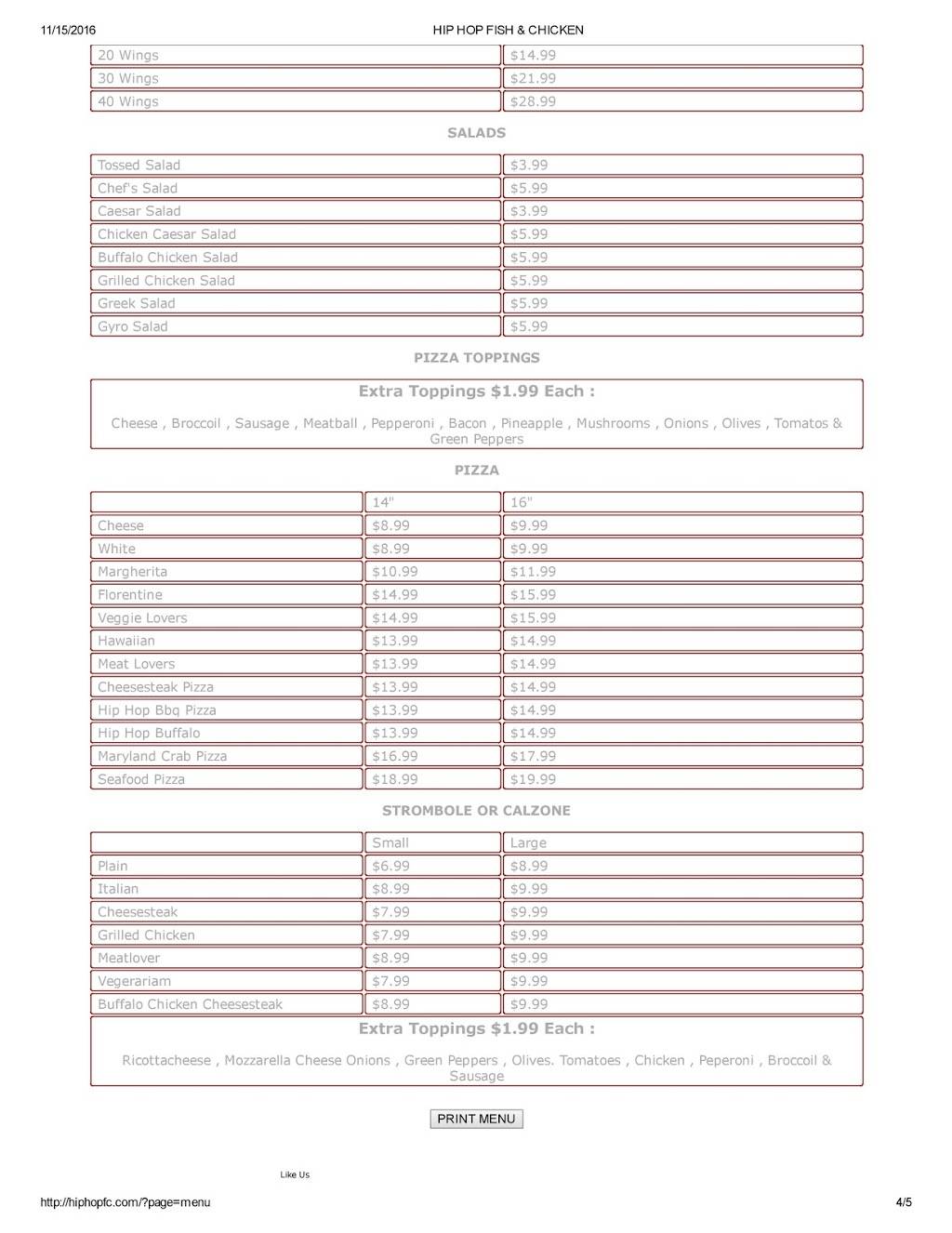 Hiphop Fish & Chicken | restaurant | 6100 Marlboro Pike, District Heights, MD 20747, USA | 3019678888 OR +1 301-967-8888