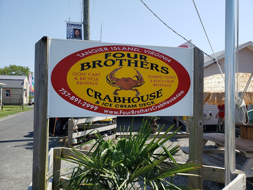 Four Brothers Crab House & Ice Cream Deck | restaurant | 16116 Main Ridge Rd, Tangier, VA 23440, USA | 7578912999 OR +1 757-891-2999