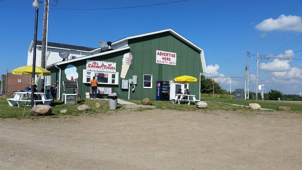 JBs Corner Treats | restaurant | 10101-10457 PA-89, North East, PA 16428, USA | 8148738812 OR +1 814-873-8812
