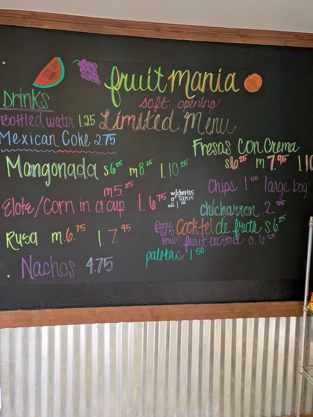 FruitMania | restaurant | 302 W Main St, Midlothian, TX 76065, USA | 4693280041 OR +1 469-328-0041