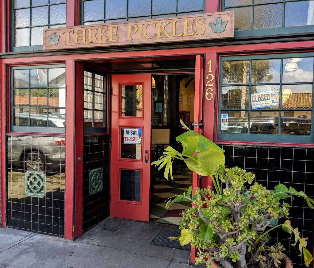 Three Pickles Subs & Sandwiches | meal takeaway | 126 E Canon Perdido St, Santa Barbara, CA 93101, USA | 8059651015 OR +1 805-965-1015