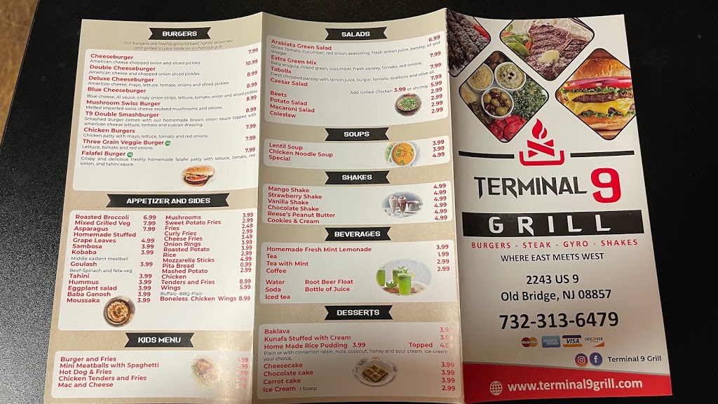 Terminal 9 Grill | restaurant | 2243 U.S. 9, Old Bridge, NJ 08857, USA | 7323136479 OR +1 732-313-6479