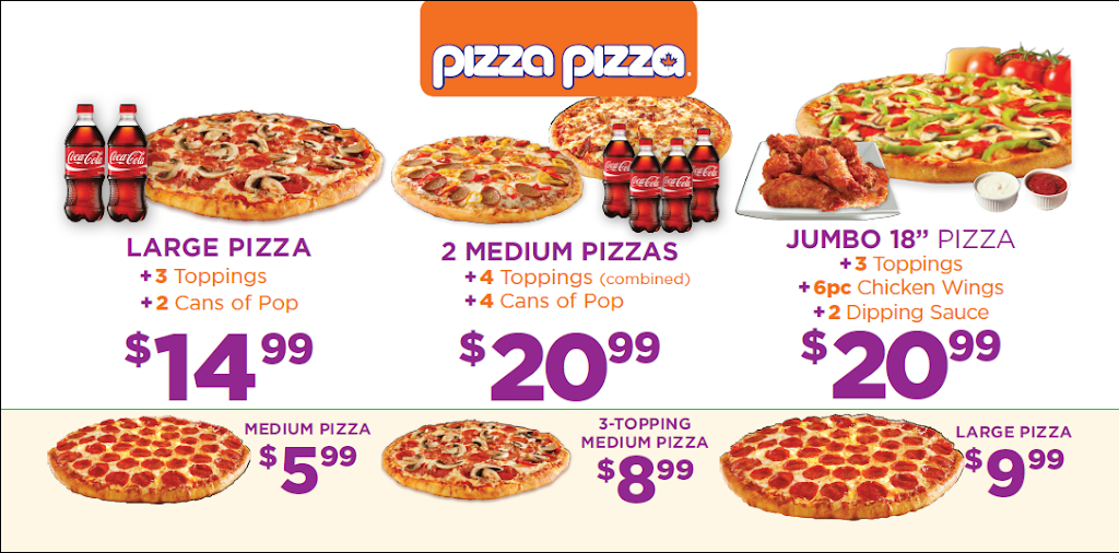 PizzaPizza | meal takeaway | 306 Kawartha Lakes County Rd 36, Lindsay, ON K9V 4R4, Canada | 7053247786 OR +1 705-324-7786