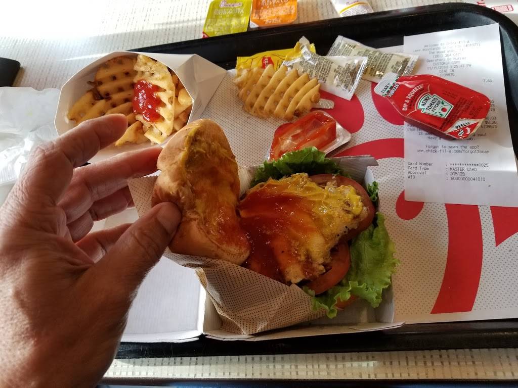 Chick-fil-A | restaurant | 1660 Lake Woodlands Dr, The Woodlands, TX 77380, USA | 2813640475 OR +1 281-364-0475