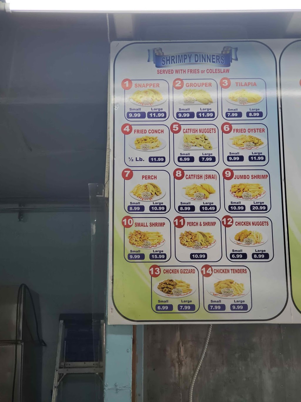 Shrimpy Fish and Chicken | restaurant | 844 NW 10th Terrace, Fort Lauderdale, FL 33311, USA | 9545237553 OR +1 954-523-7553