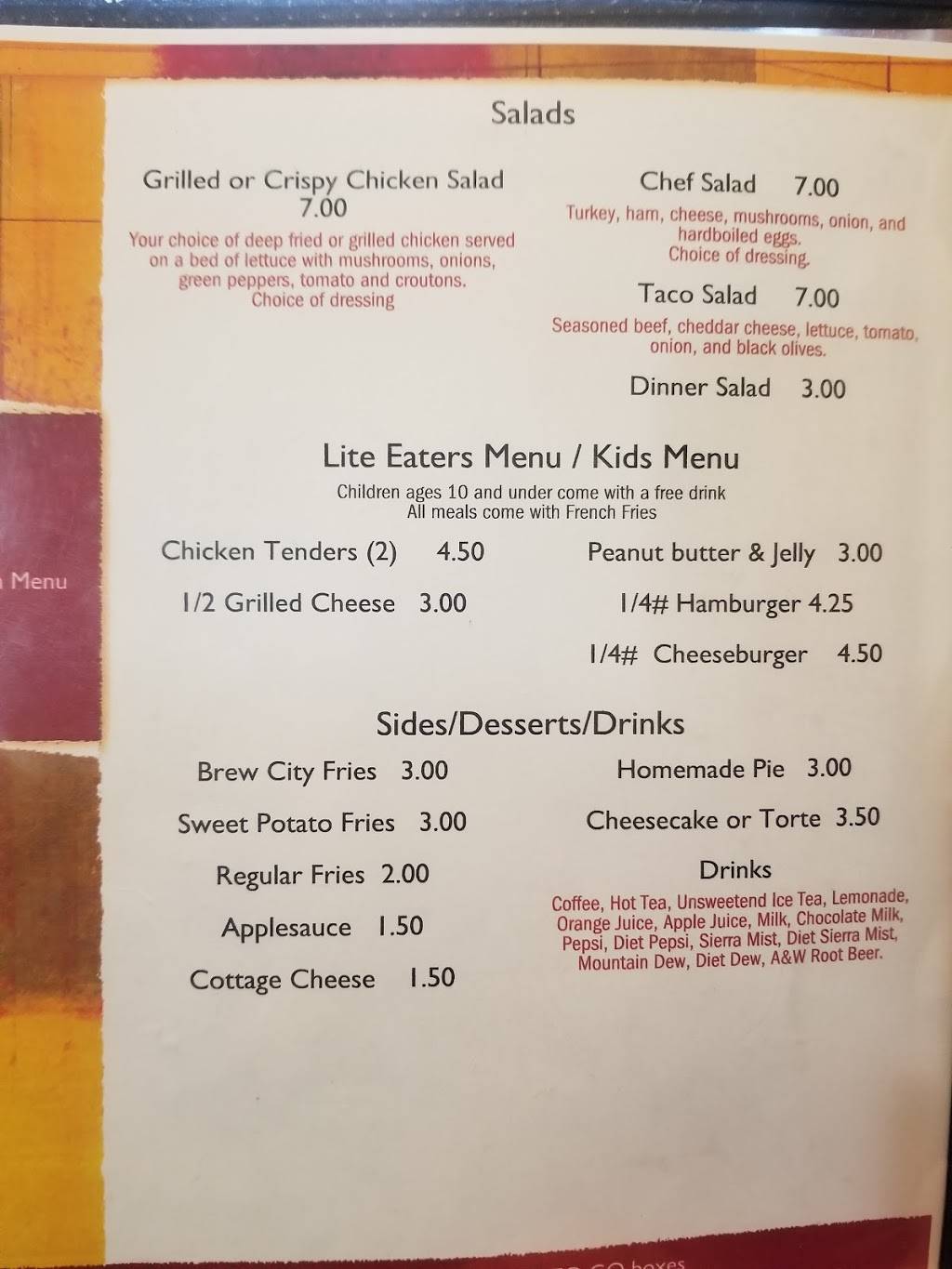 Sunshine and grzybas Rosholt Cafe | restaurant | Rosholt, WI 54473, USA | 7156776779 OR +1 715-677-6779