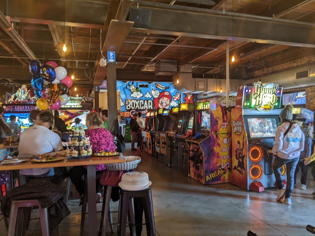Boxcar Bar + Arcade | restaurant | 120 W Lewis St, Greensboro, NC 27406, USA | 3362988386 OR +1 336-298-8386