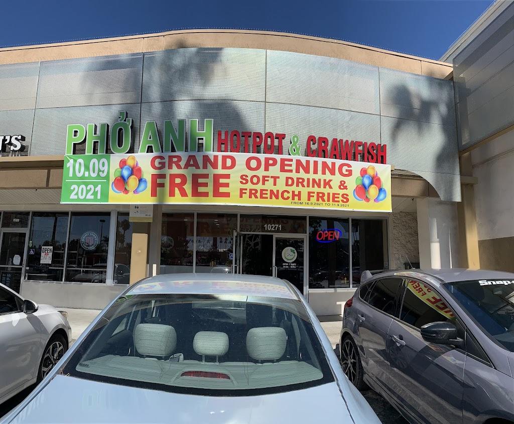 Pho Anh Hotpot & Crawfish | restaurant | 10271 Magnolia Ave, Riverside, CA 92503, USA | 9517296668 OR +1 951-729-6668