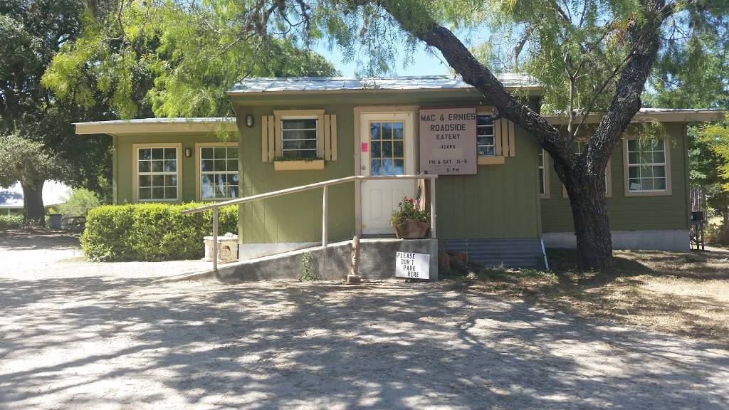 Mac & Ernies Roadside Eatery | restaurant | 11804 Farm to Market Rd 470, Tarpley, TX 78883, USA | 8305623727 OR +1 830-562-3727