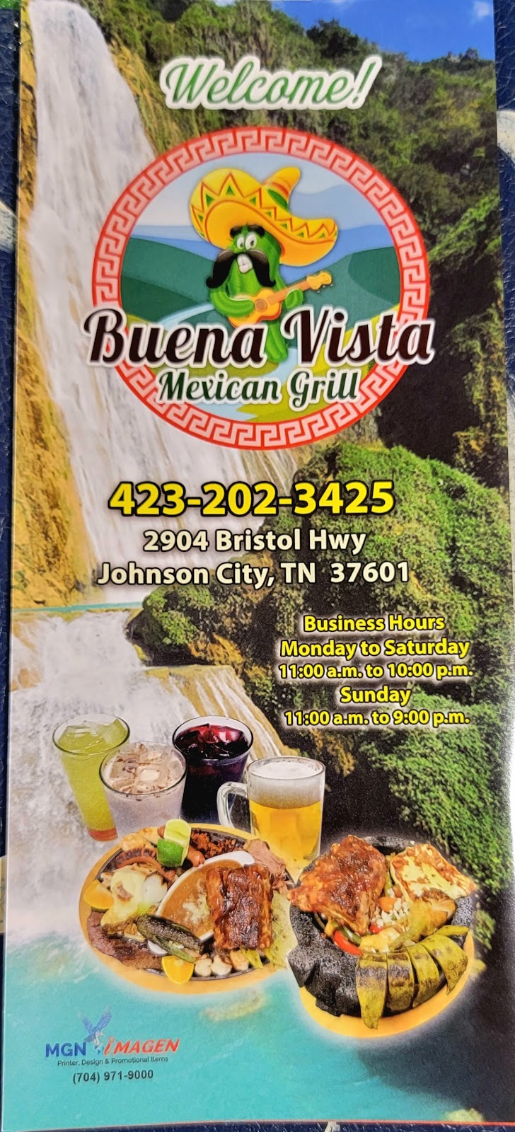 Buena Vista Mexican Grill | restaurant | 2904 Bristol Hwy, Johnson City, TN 37601, USA | 4232023425 OR +1 423-202-3425