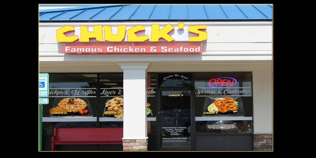 Chucks Famous Chicken and Seafood | restaurant | 2040 Coliseum Dr Ste 14, Hampton, VA 23666, USA | 7577887096 OR +1 757-788-7096