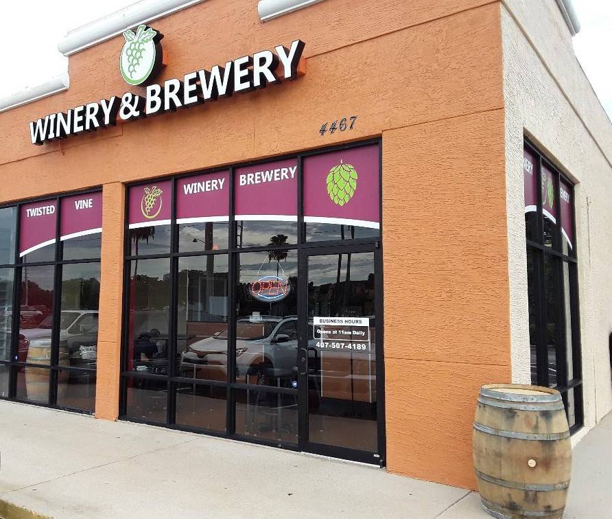 Twisted Vine Winery and Brewery Kissimmee | restaurant | 4467 W Vine St, Kissimmee, FL 34746, USA | 4075074189 OR +1 407-507-4189