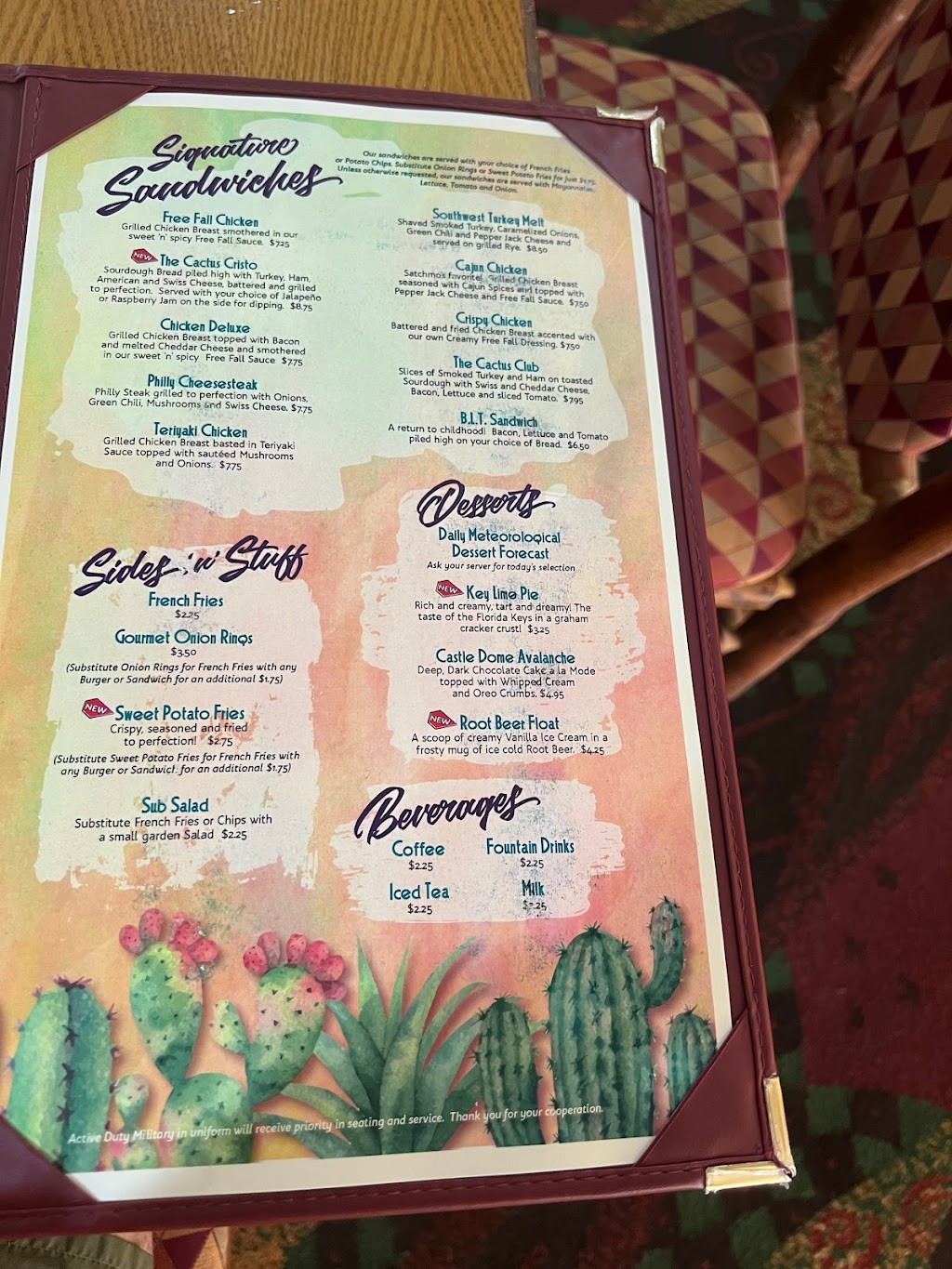 Cactus Cafe | restaurant | 301 C St Bldg. 451, Yuma, AZ 85365, USA | 9283282333 OR +1 928-328-2333