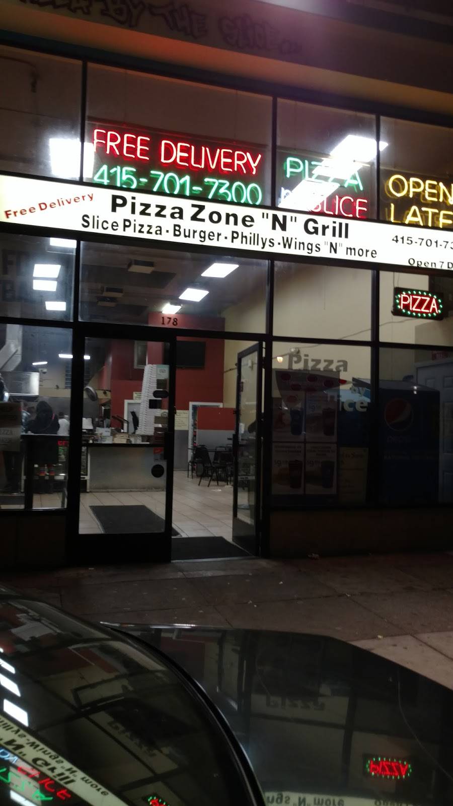 Pizza Zone N Grill | meal delivery | 178 Valencia St #1116, San Francisco, CA 94103, USA | 4157017300 OR +1 415-701-7300