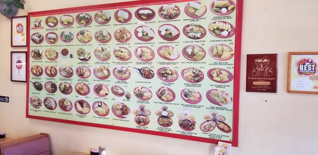 Burrito Loco Restaurant | restaurant | 1412 N H St, Lompoc, CA 93436, USA | 8057359567 OR +1 805-735-9567
