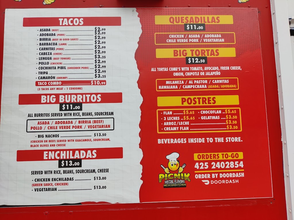 Picnik Mexican kitchen | restaurant | 6621 Maltby Rd, Snohomish, WA 98296, USA | 4252402854 OR +1 425-240-2854