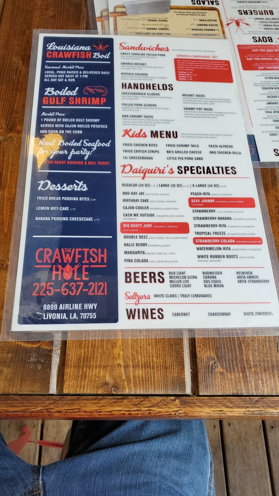 The Crawfish Hole | restaurant | 8899 Airline Hwy, Livonia, LA 70755, USA | 2256372121 OR +1 225-637-2121