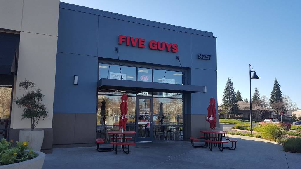 Five Guys | meal takeaway | 9257 Laguna Springs Dr, Elk Grove, CA 95758, USA | 9164789616 OR +1 916-478-9616