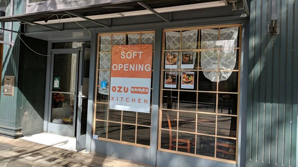 Ozu Kitchen | restaurant | 86 S 1st St, San Jose, CA 95113, USA | 6692941919 OR +1 669-294-1919