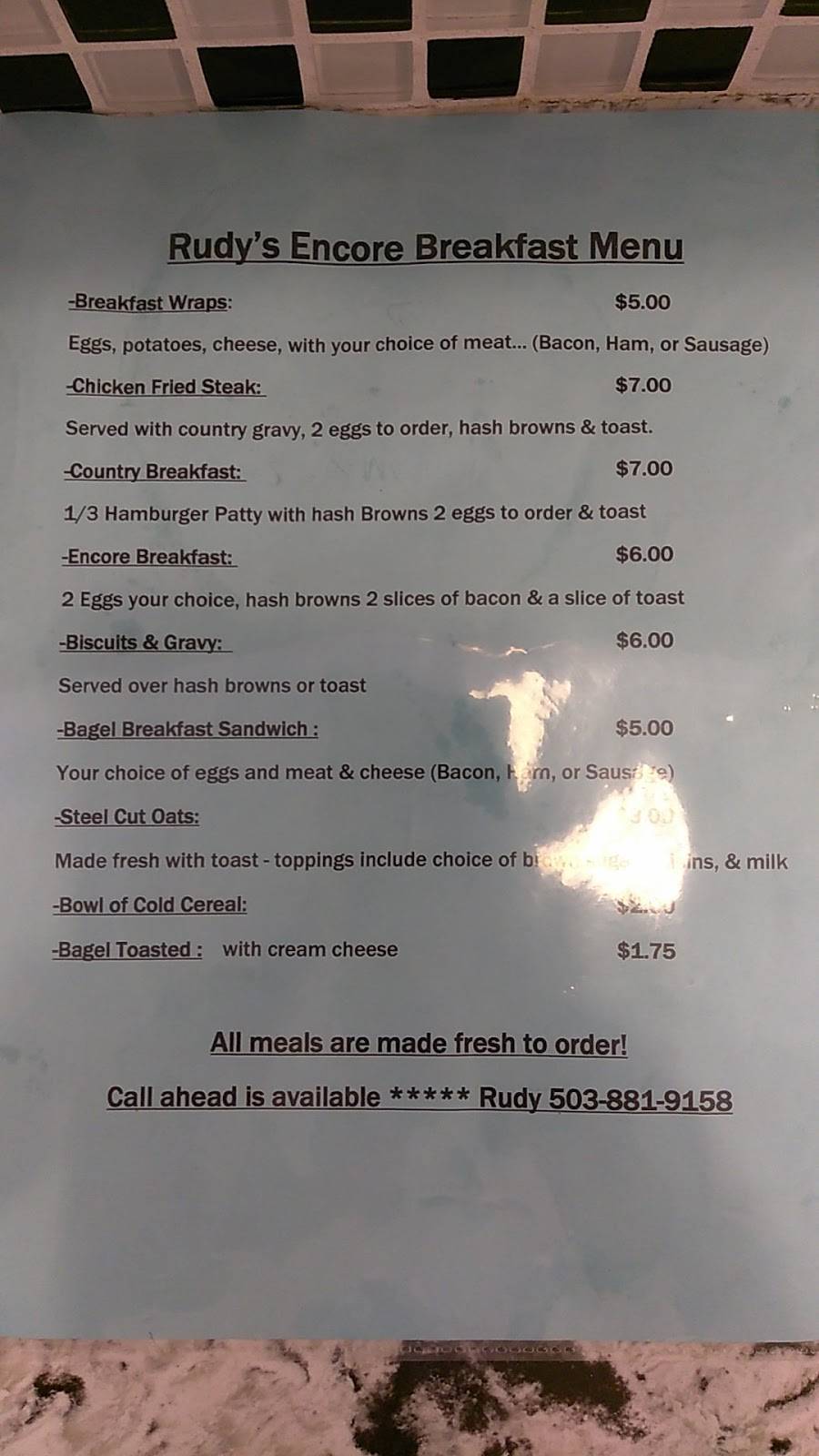 Rudys Encore Deli | restaurant | Morningside Dr SE, Salem, OR 97302, USA | 5038819158 OR +1 503-881-9158