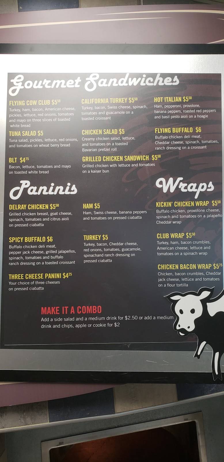 Flying Cow Cafe | restaurant | 120 David L Boren Blvd, Norman, OK 73072, USA | 4053251141 OR +1 405-325-1141