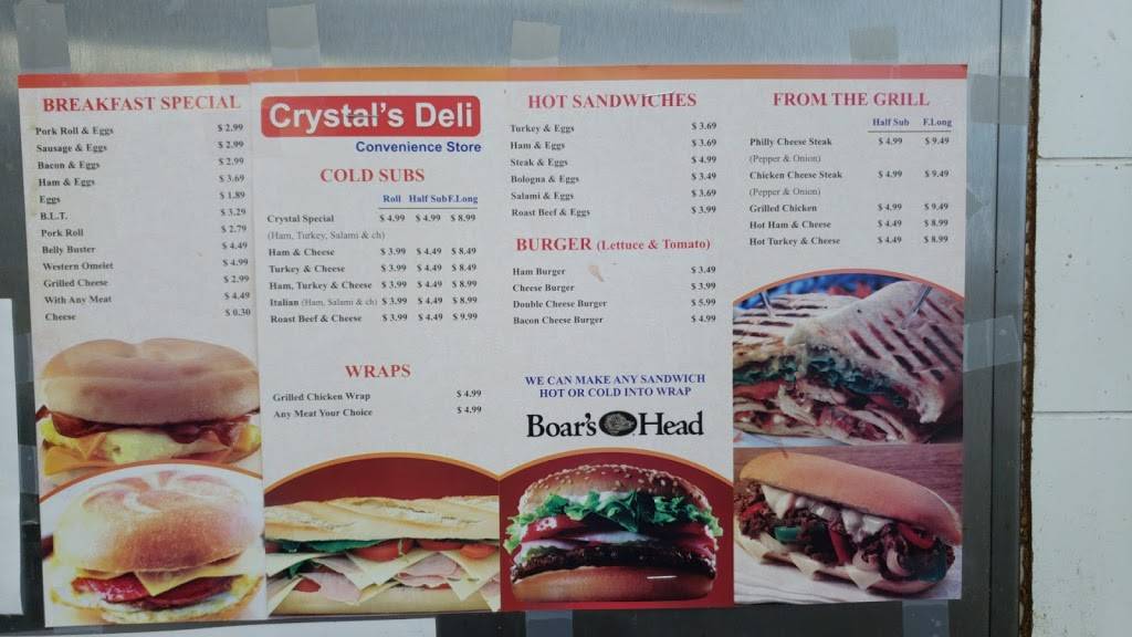 Crystal Express Deli | restaurant | 308 Ernston Rd, Parlin, NJ 08859, USA | 7325258655 OR +1 732-525-8655