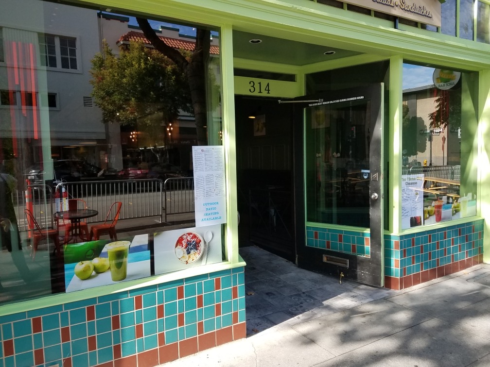 Deja Vu Organic Juice Bar | restaurant | 314 S B St, San Mateo, CA 94401, USA | 6507617091 OR +1 650-761-7091