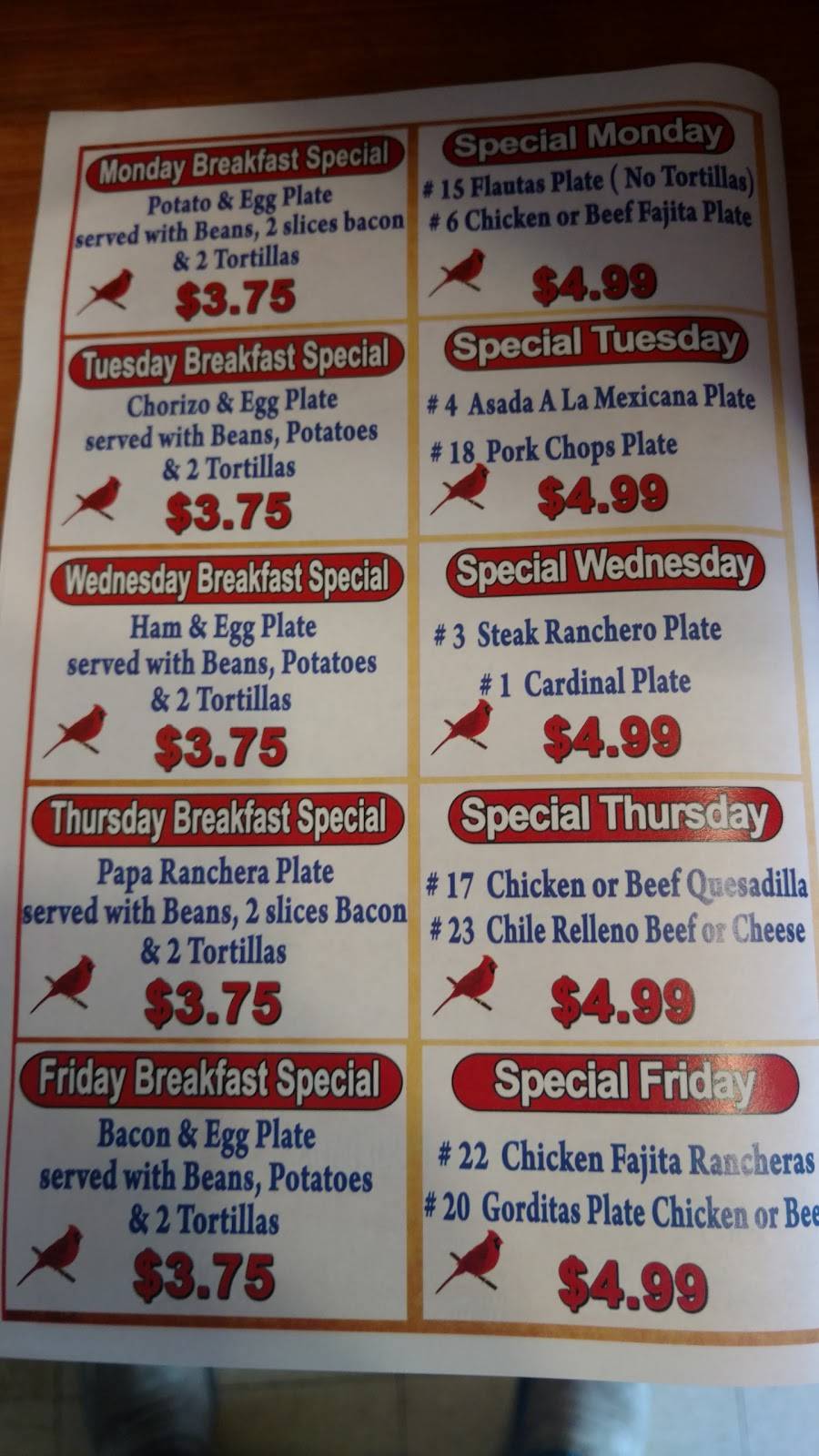 Southside Cardinal Cafe | restaurant | San Antonio, TX 78221, USA | 2106262626 OR +1 210-626-2626