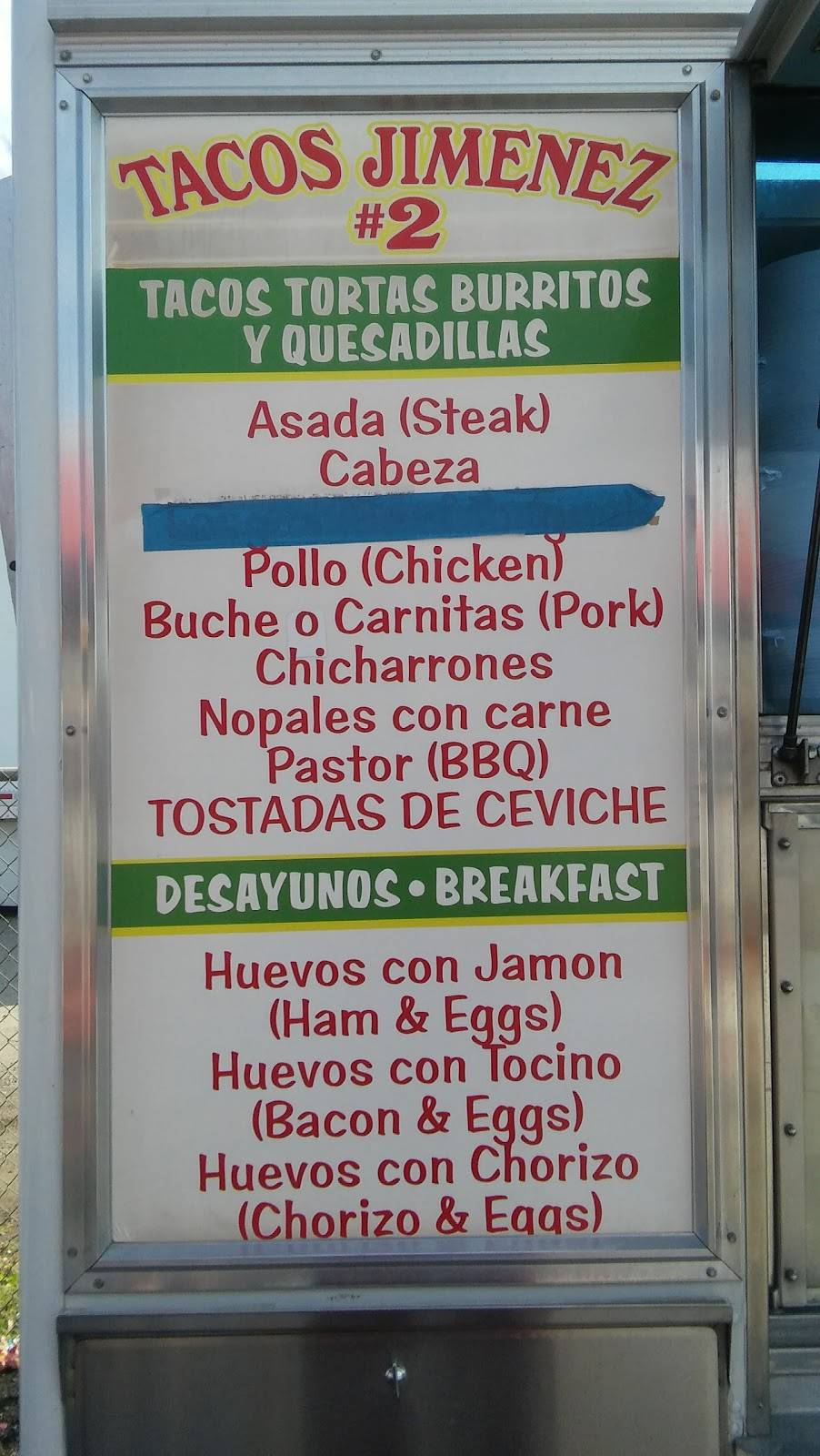 Tacos Jimenez | restaurant | 31550-31564 Castaic Rd, Castaic, CA 91384, USA | 6616701645 OR +1 661-670-1645