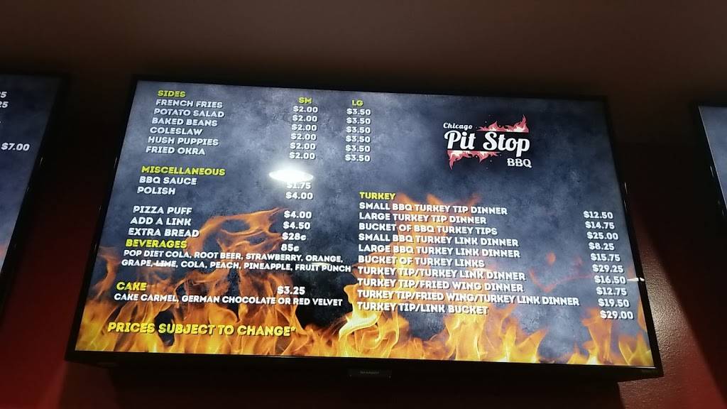 Chicago Pit Stop BBQ | restaurant | 402 W 14th St, Chicago Heights, IL 60411, USA | 7087545010 OR +1 708-754-5010