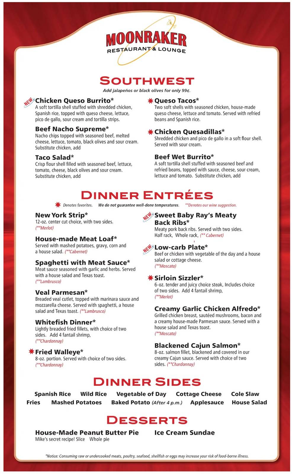 Moonraker Restaurant & Lounge | restaurant | 14490 Beadle Lake Rd, Battle Creek, MI 49014, USA | 2699627789 OR +1 269-962-7789