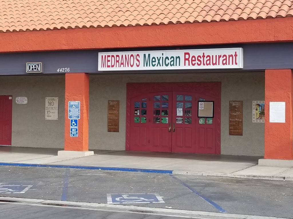 Medranos Mexican Restaurant Lancaster | restaurant | 44276 10th St W, Lancaster, CA 93534, USA | 6619484247 OR +1 661-948-4247