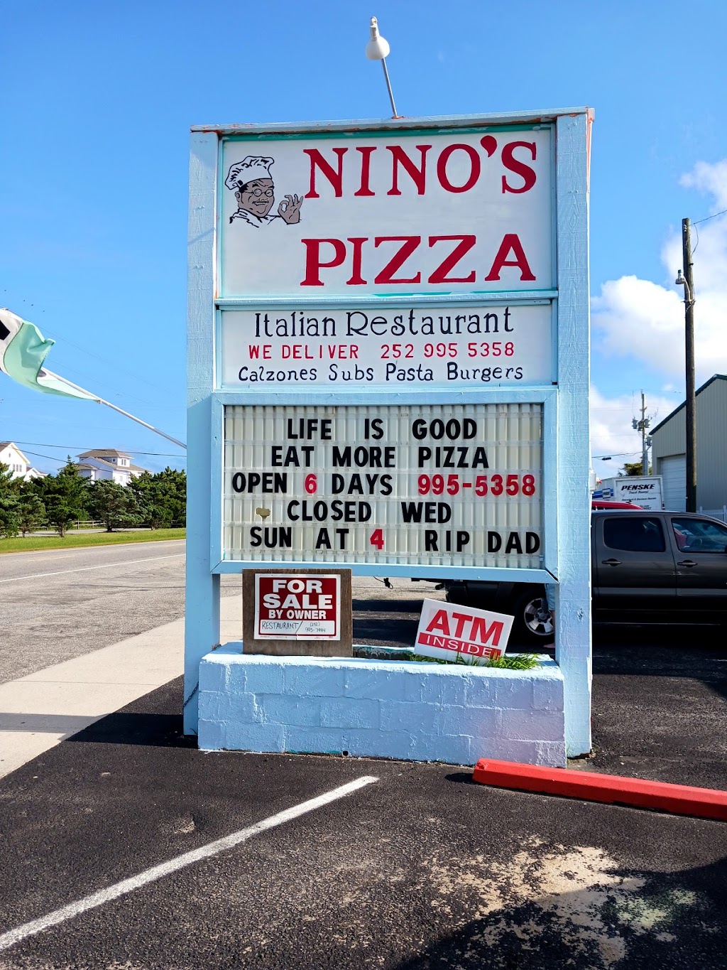 Ninos Pizza | restaurant | 41188 Palazzolo Rd, Avon, NC 27915, USA | 2529955358 OR +1 252-995-5358