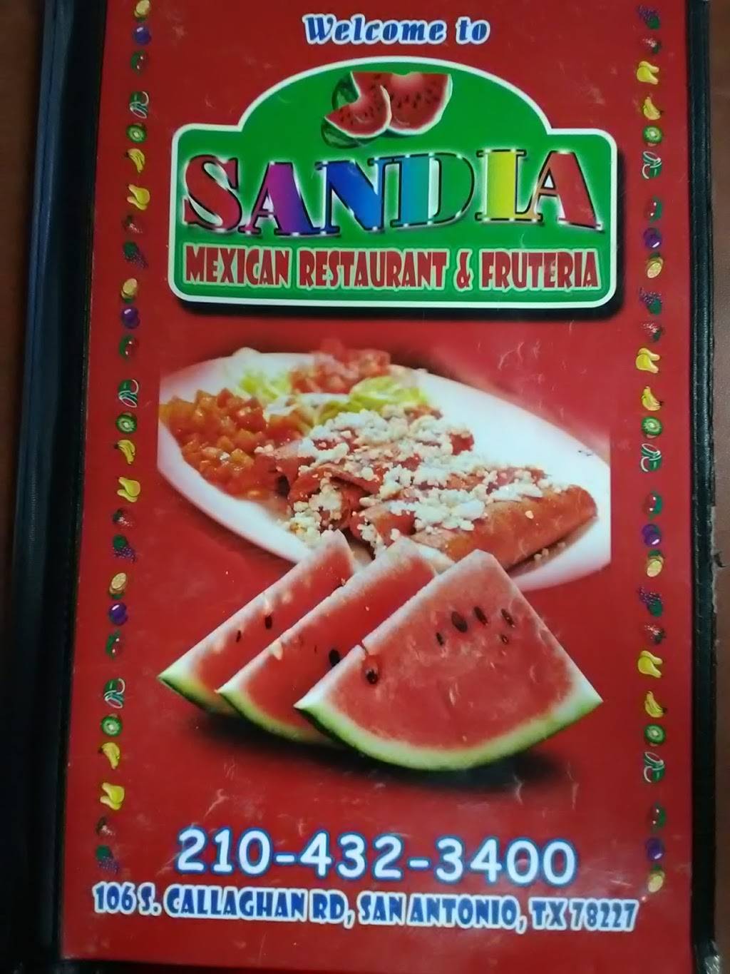 La Sandia Mexican Restaurant | restaurant | 106 New Callaghan Rd, San Antonio, TX 78227, USA | 2104323400 OR +1 210-432-3400