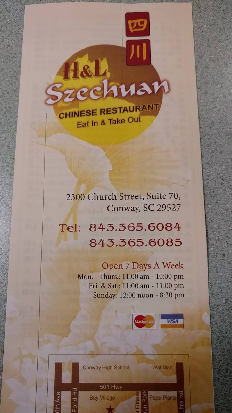 Szechuan Chinese Restaurant | restaurant | 2300 Church St, Conway, SC 29526, USA | 8433656084 OR +1 843-365-6084