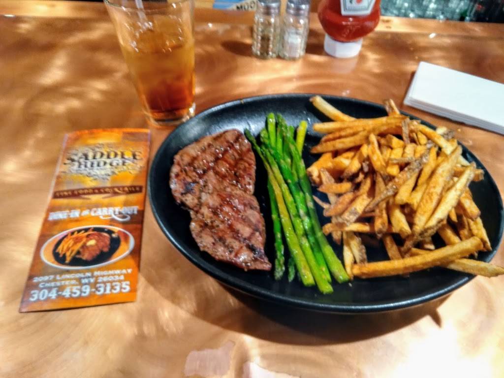 Saddle Ridge | restaurant | 2097 Lincoln Hwy, Chester, WV 26034, USA | 3044593135 OR +1 304-459-3135