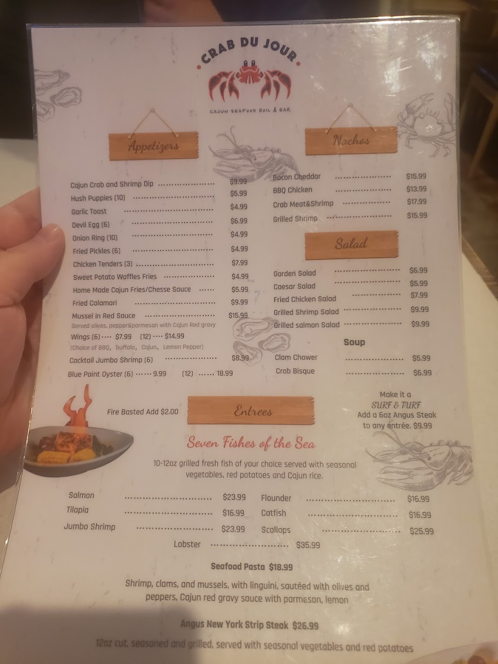 Crab Du Jour Cajun Seafood & Bar | restaurant | 104 NJ-70 EAST, Cherry Hill, NJ 08034, USA | 8568887082 OR +1 856-888-7082