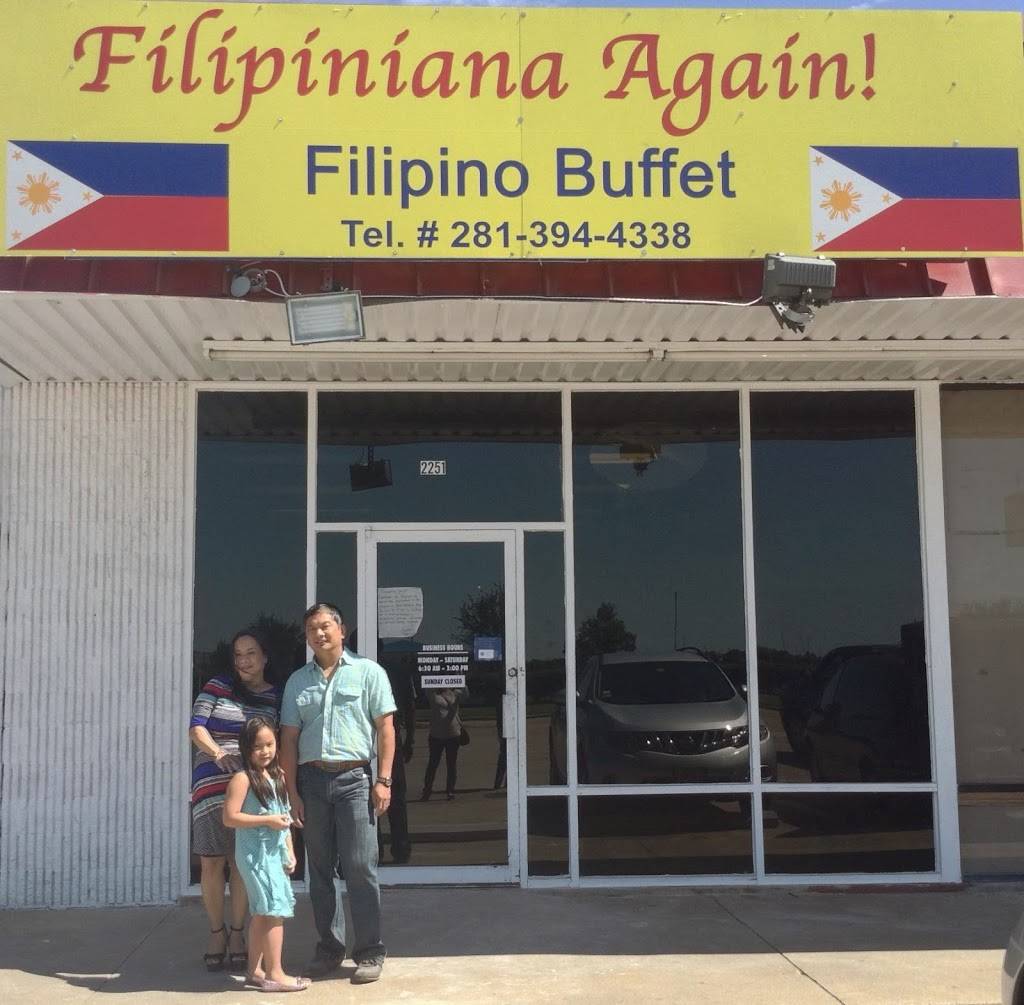 Filipiniana Again | restaurant | 2251 Country Pl Pkwy, Pearland, TX 77584, USA | 2813944338 OR +1 281-394-4338