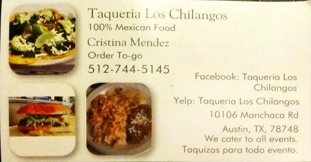 Taqueria Los Chilangos | restaurant | 10120 Manchaca Rd, Austin, TX 78748, USA | 5127445145 OR +1 512-744-5145