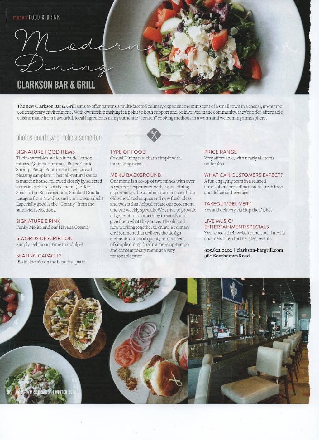 Old Town Bar & Grill | restaurant | 980 Southdown Rd, Mississauga, ON L5J 2Y4, Canada | 9058220202 OR +1 905-822-0202