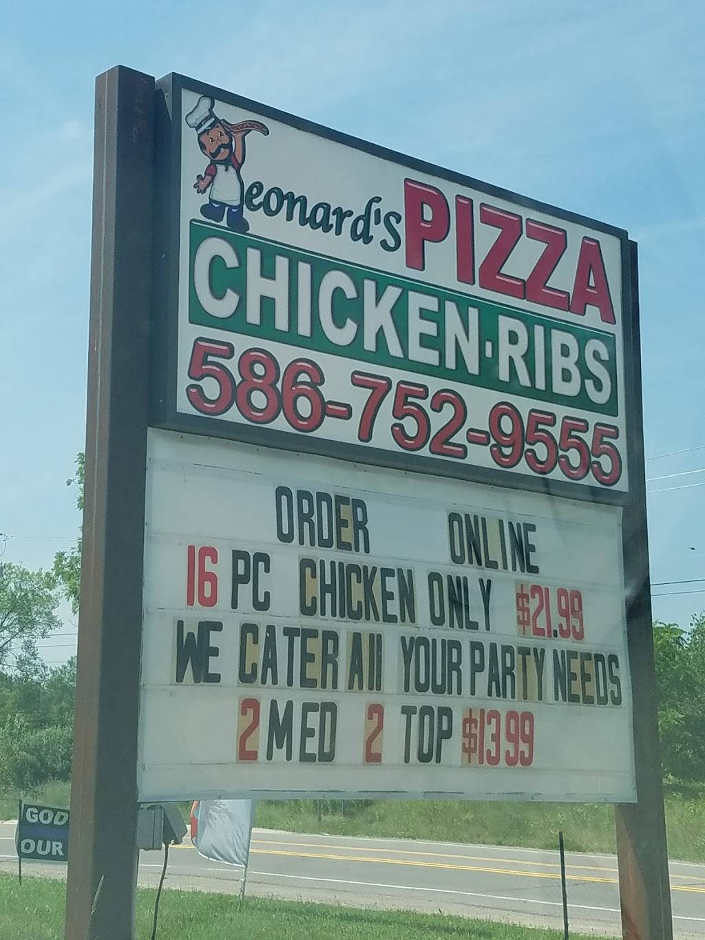 Leonards Pizza | meal delivery | 80 Rochester Rd, Leonard, MI 48367, USA | 5867529555 OR +1 586-752-9555