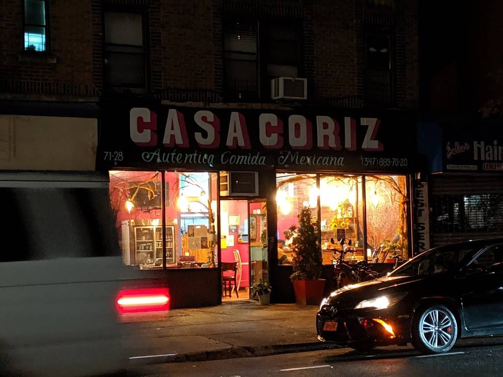 Casa Coriz | restaurant | 71-28 Fresh Pond Rd, Flushing, NY 11385, USA | 3478897020 OR +1 347-889-7020