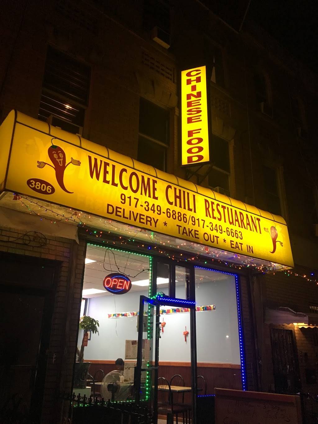 Welcome chili | restaurant | 3806 Fort Hamilton Pkwy, Brooklyn, NY 11218, USA | 9173496886 OR +1 917-349-6886