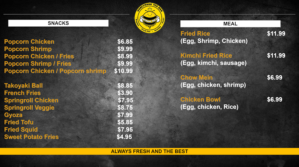 Honeymoon Tea Bar | cafe | 15550 Main St suite B4, Hesperia, CA 92345, USA | 6268773373 OR +1 626-877-3373